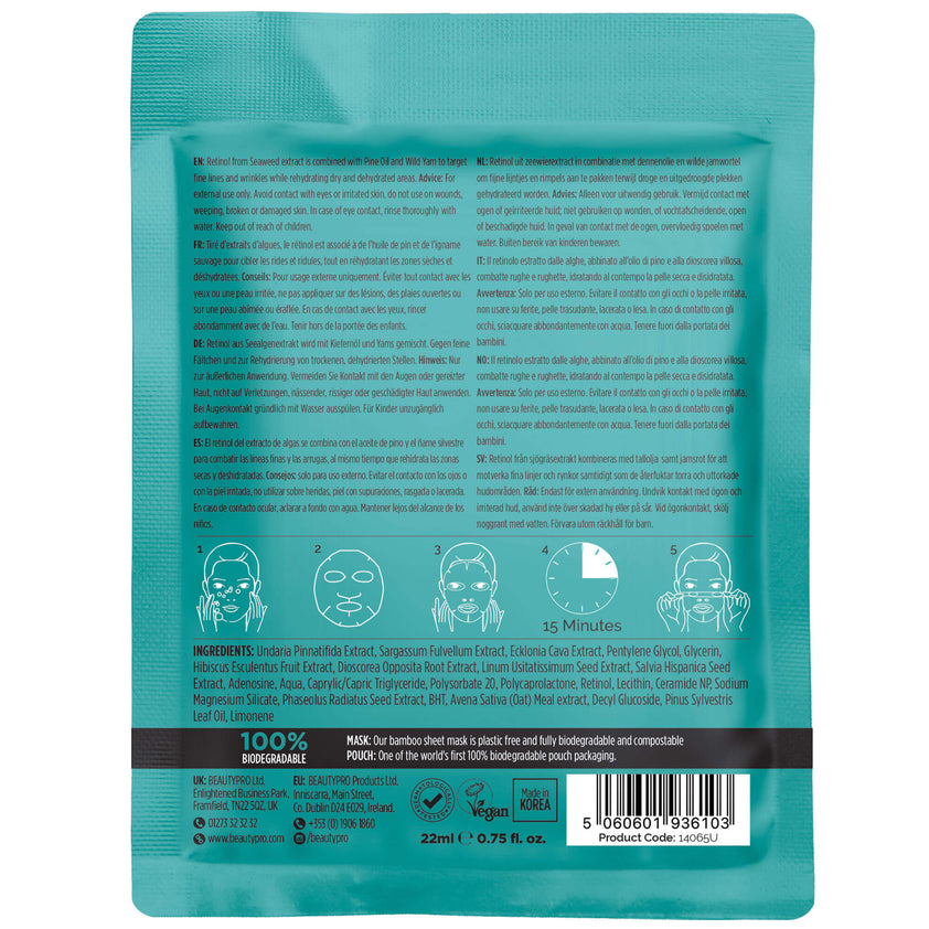 BEAUTYPRO Retinol Anti-Ageing Facial Sheet Mask